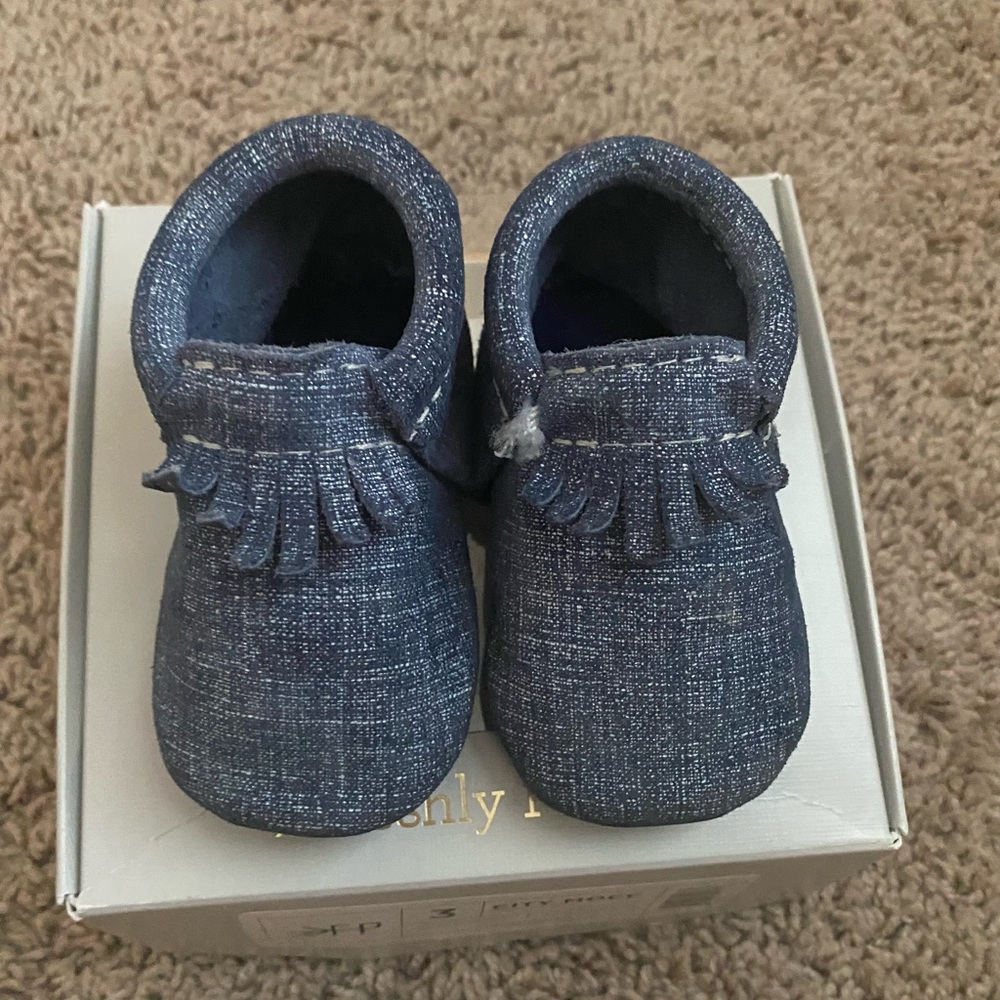 Denim Freshly Picked Mocs size 3